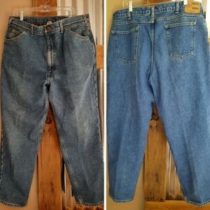 40/30 blue Denim jeans plaid lining Field n Forest